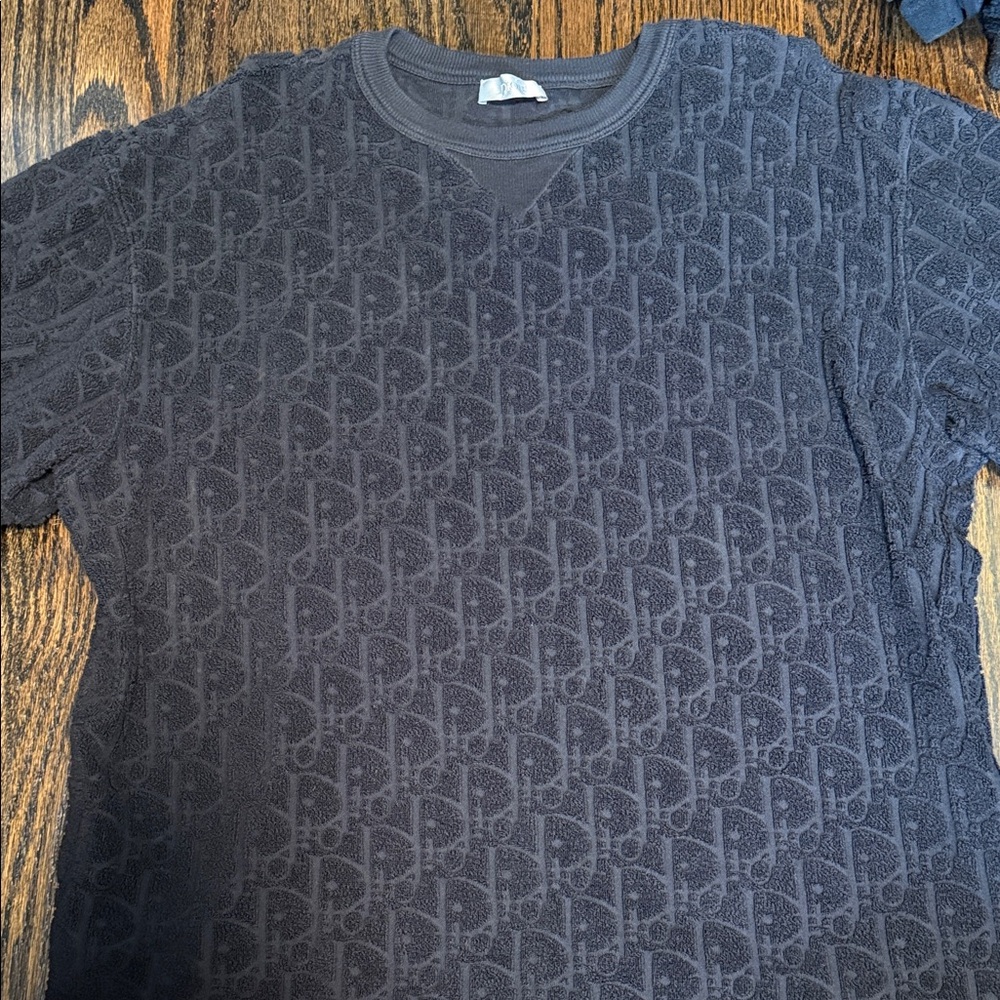 Dior Men's Black Terrycloth Shirt